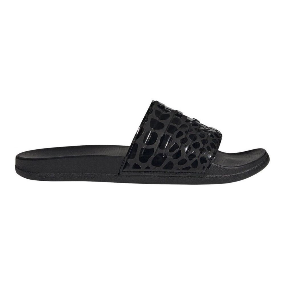 Adidas Adilette Comfort Slides Cloudfoam Sandals Black Women's Size 6 NWT - Picture 7 of 10